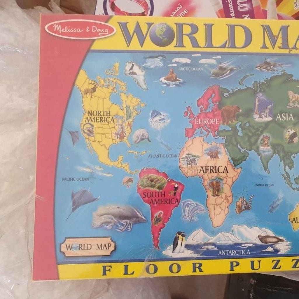 World map puzzle