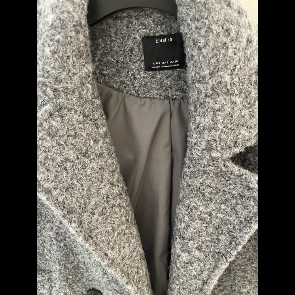 Bershka never worn grey coat/jacket