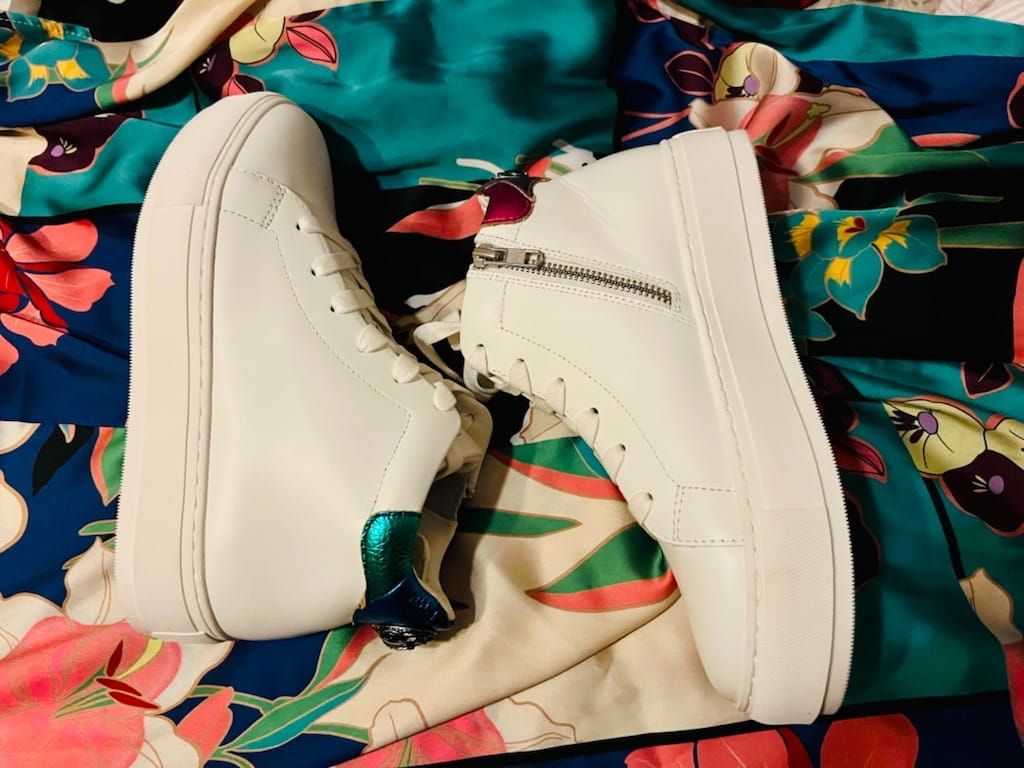 Brand new Kurt Geiger high top leather sneakers