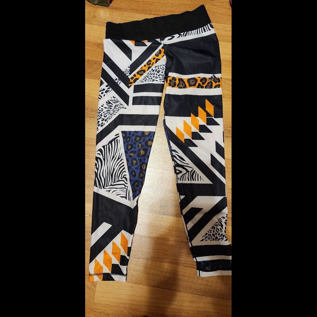 Adidas Mid-Rise Long Tights - Africa Prints