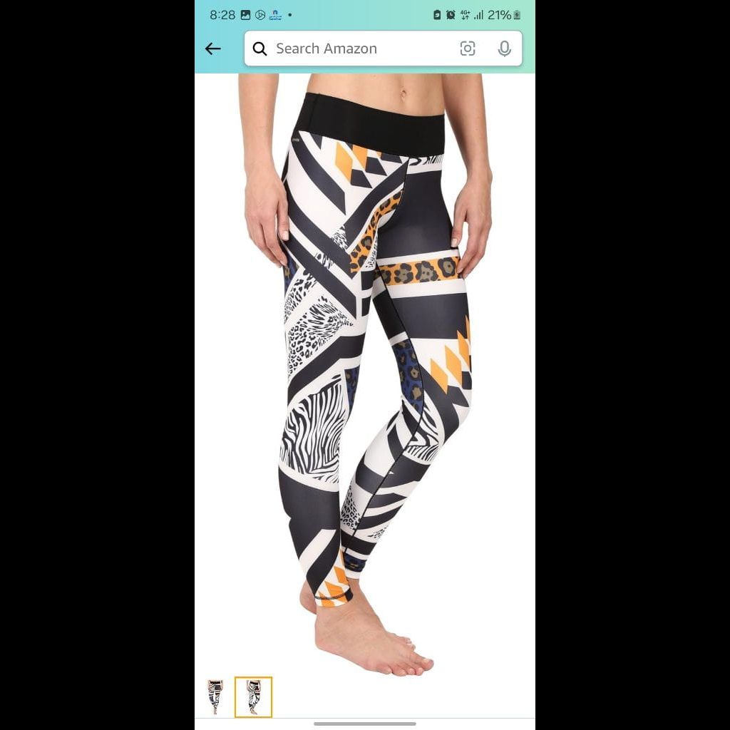 Adidas Mid-Rise Long Tights - Africa Prints