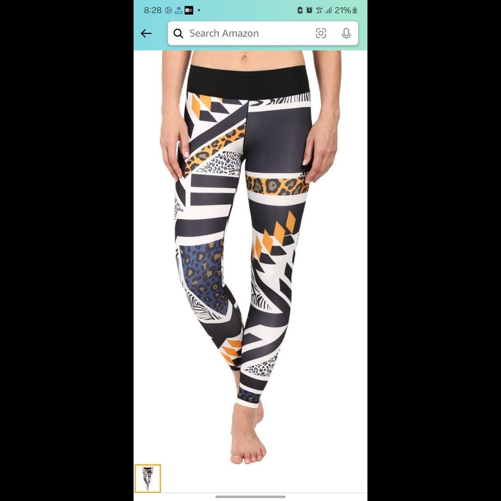 Adidas Mid-Rise Long Tights - Africa Prints