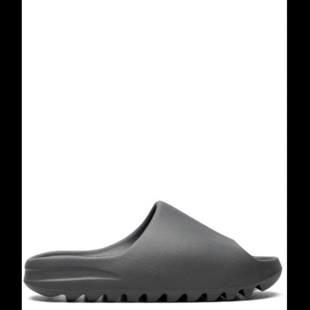 Slate grey Yeezy slides