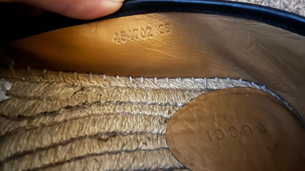 Gucci GG supreme lion espadreille