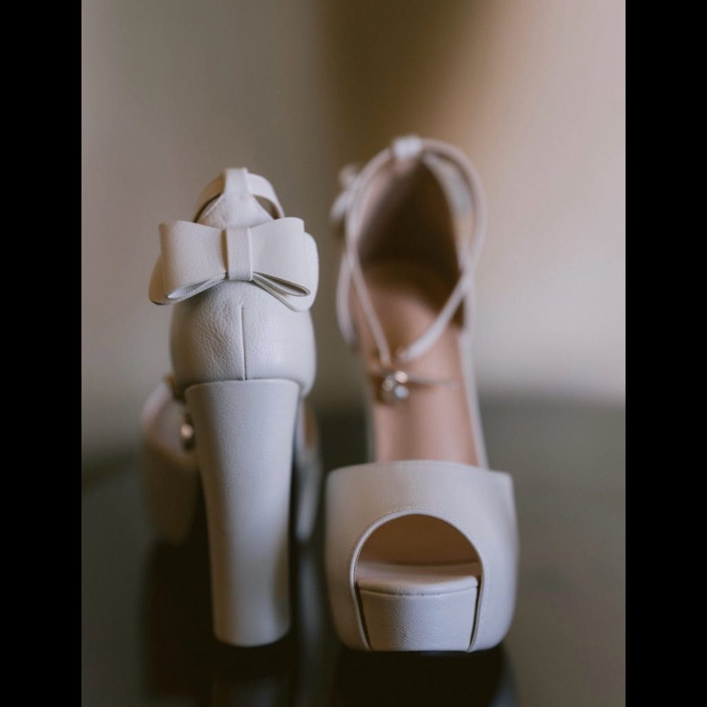 White Wedding Heels