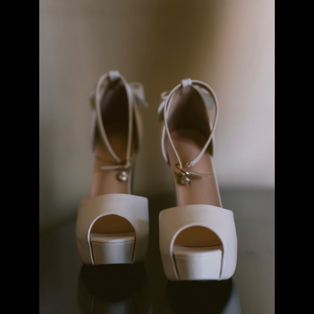 White Wedding Heels