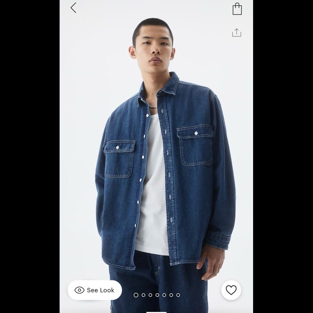 PULL&BEAR denim overshirt