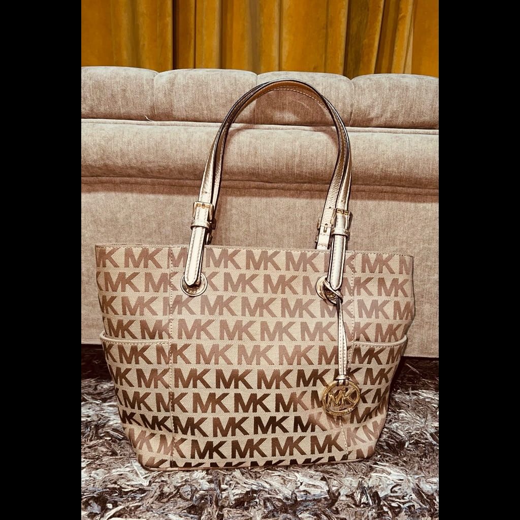 MK gold large tote