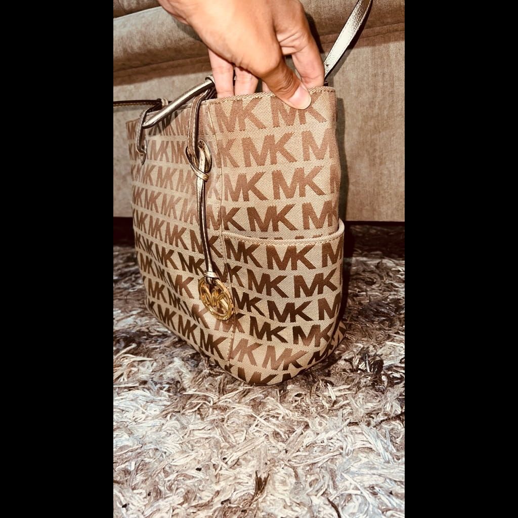 MK gold large tote