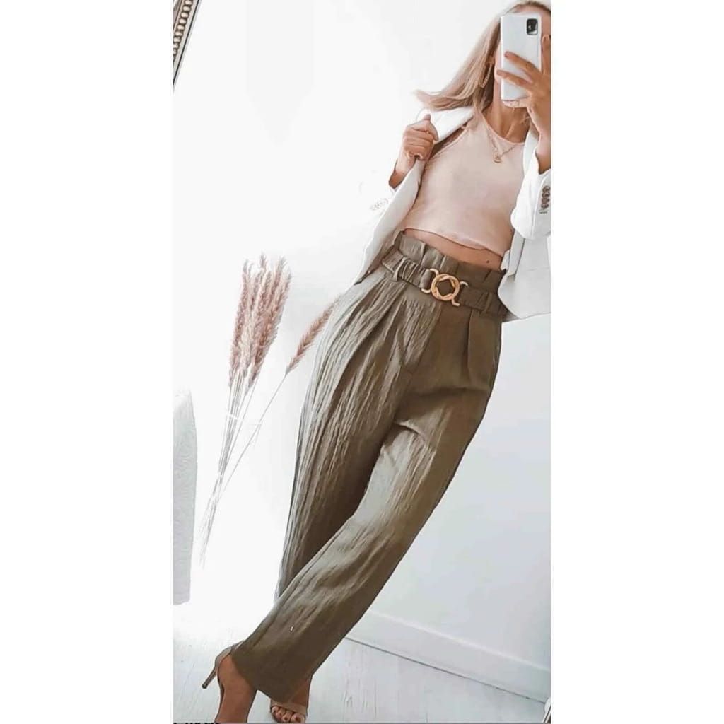 Zara Olive Pants