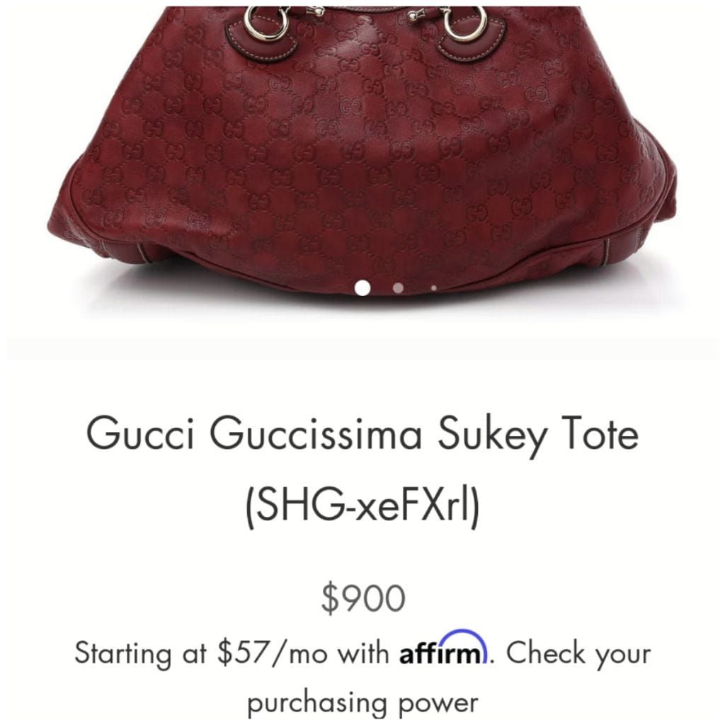 Gucci guccissima bag