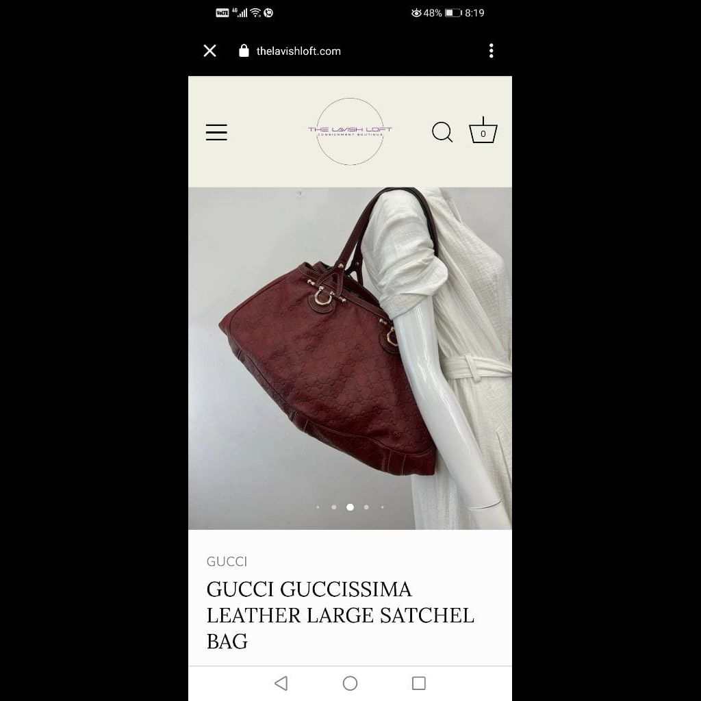 Gucci guccissima bag