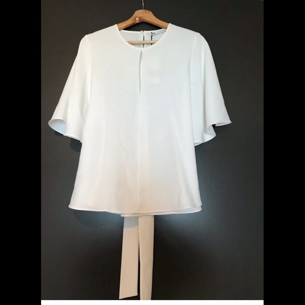 Zara White Blouse