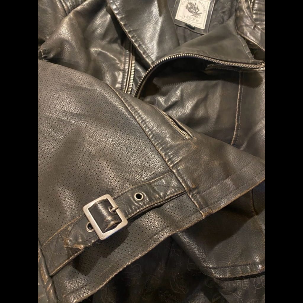 PULL & BEAR Leather Balmain Biker Jacket