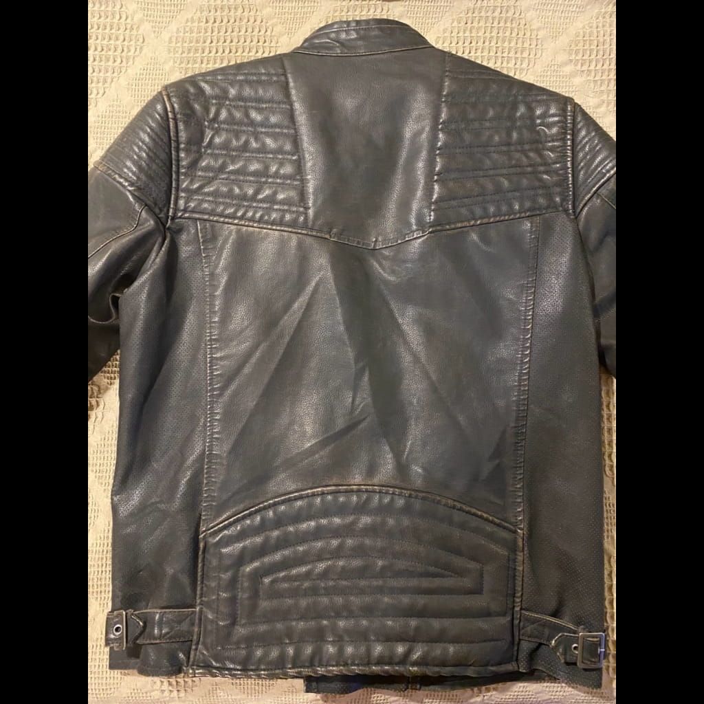 PULL & BEAR Leather Balmain Biker Jacket