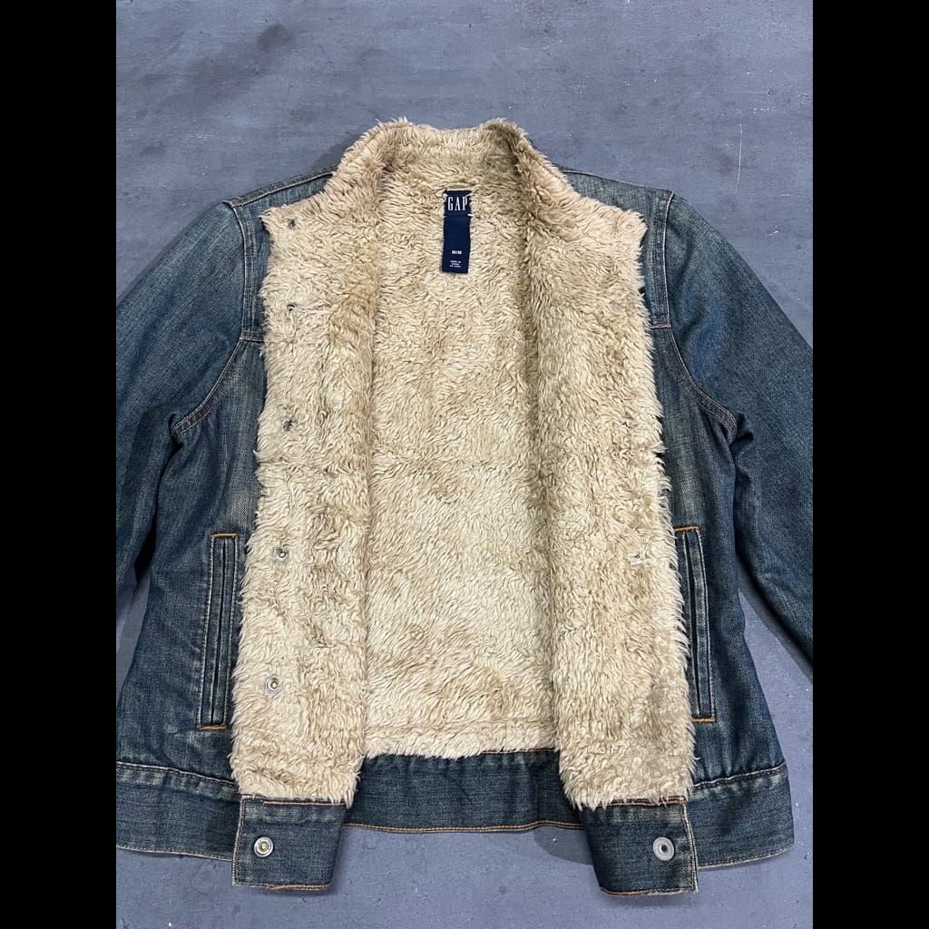 Gap Fur Lined Denim Jacket