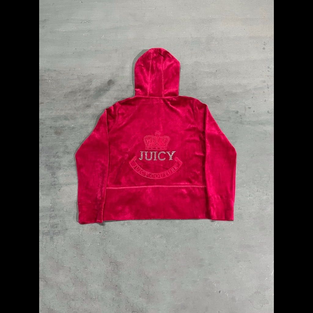 Y2K Juicy couture pink velour track jacket