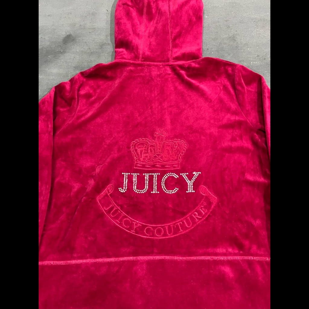 Y2K Juicy couture pink velour track jacket