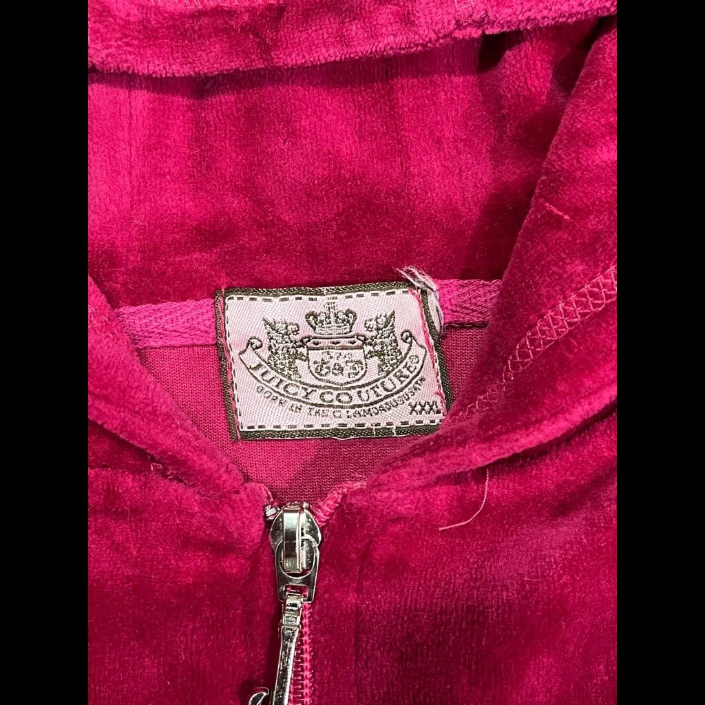 Y2K Juicy couture pink velour track jacket