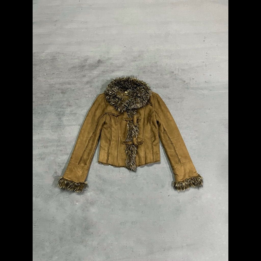 VNTG FUR BROWN JACKET