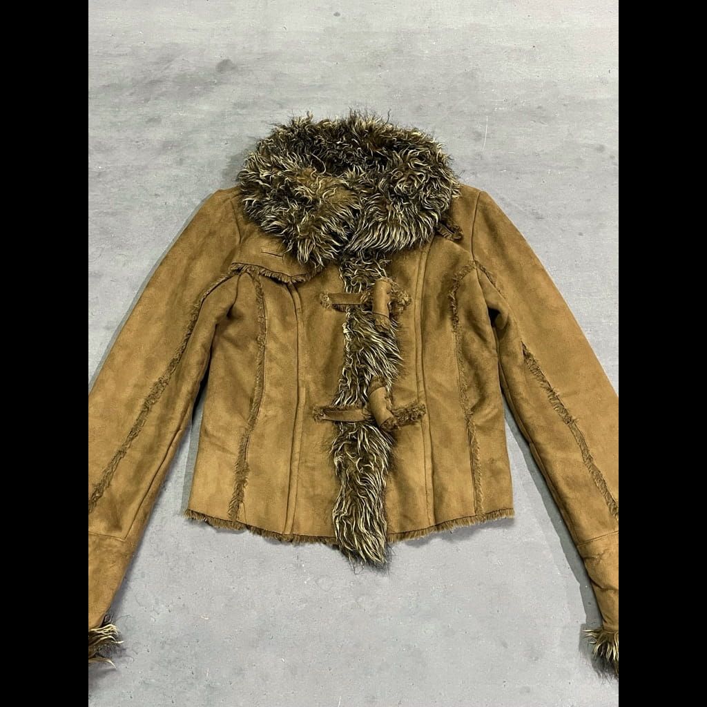 VNTG FUR BROWN JACKET