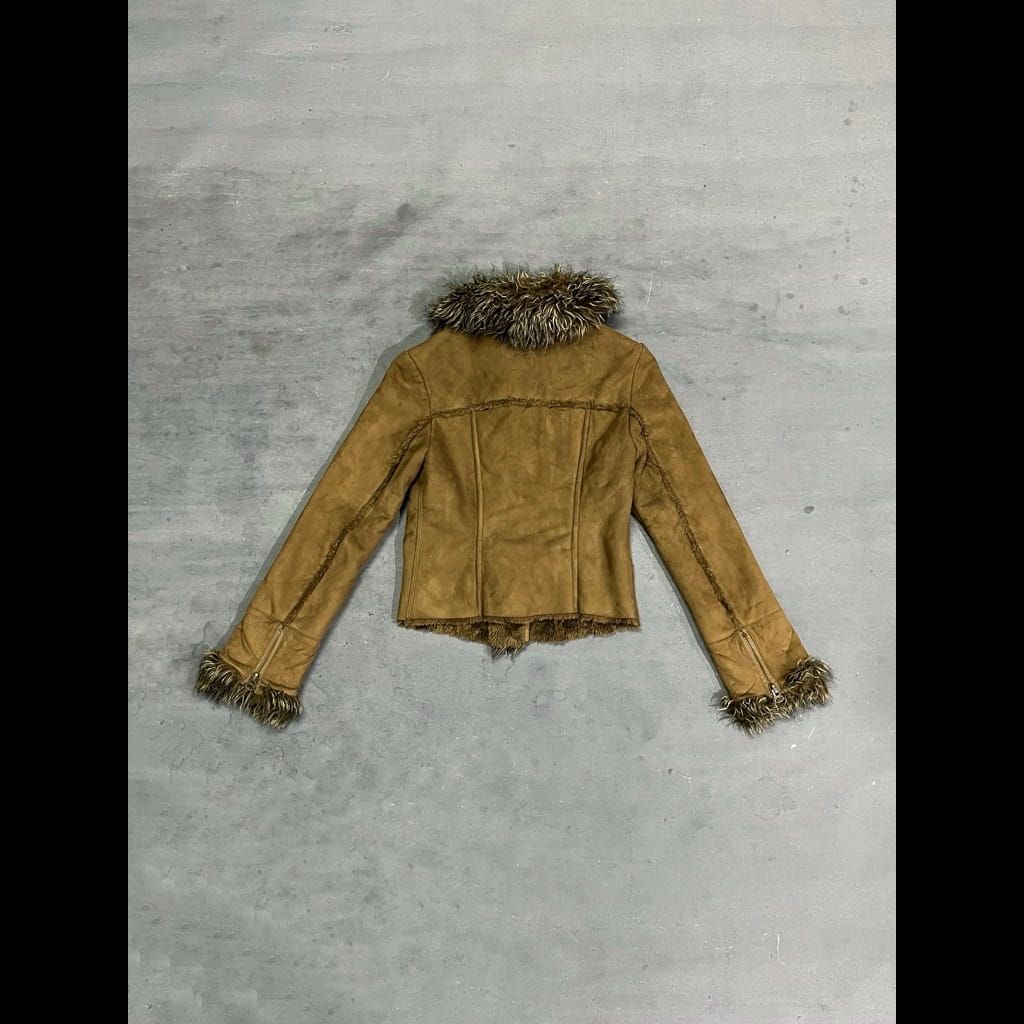 VNTG FUR BROWN JACKET