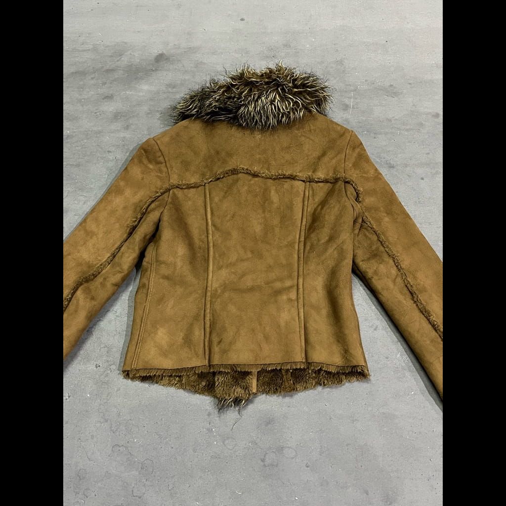 VNTG FUR BROWN JACKET