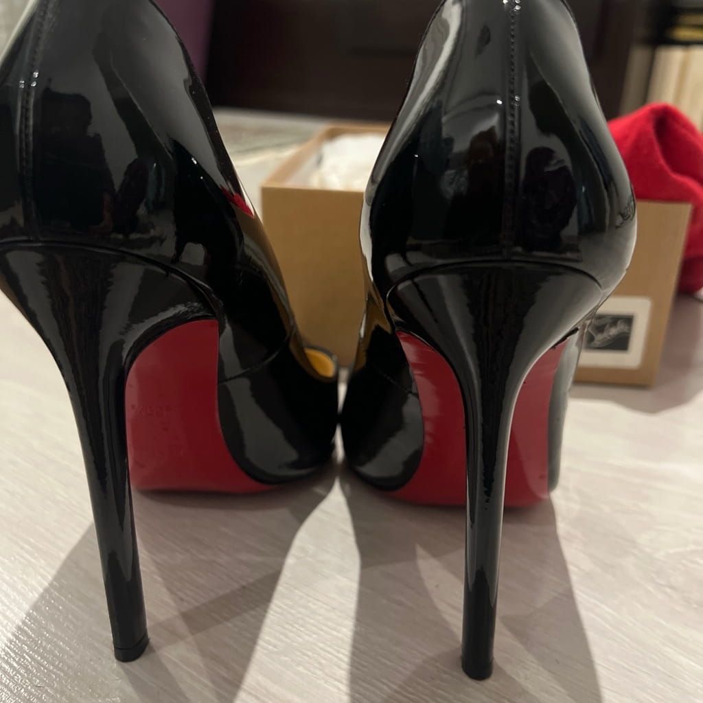 Christian louboutin pigalle 120 patent calf