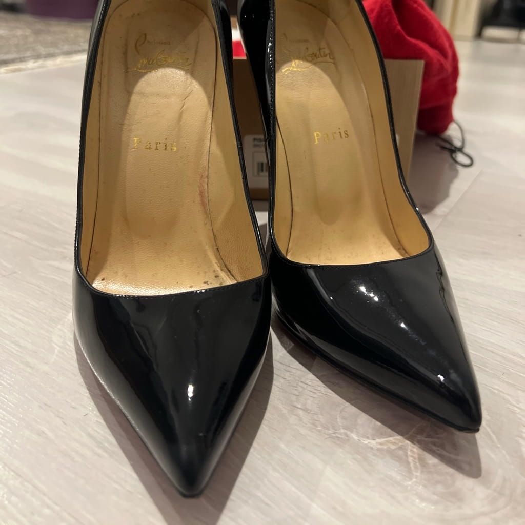 Christian louboutin pigalle 120 patent calf