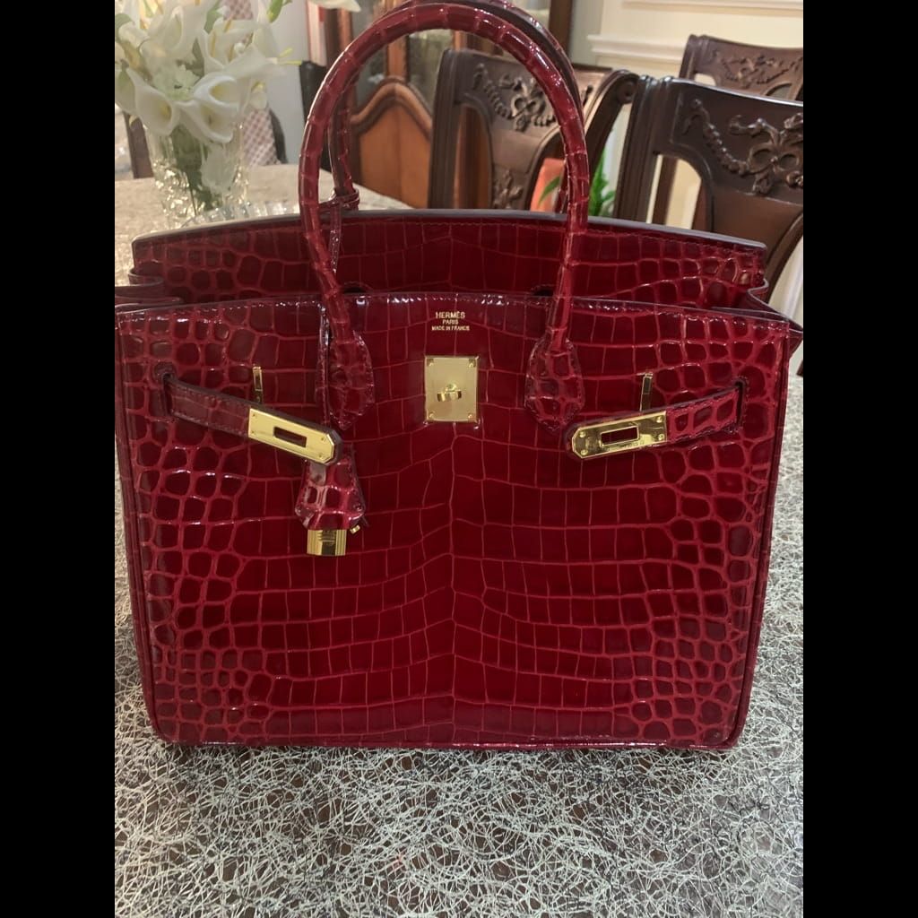 Hermes Birkin 35 crocodile leather