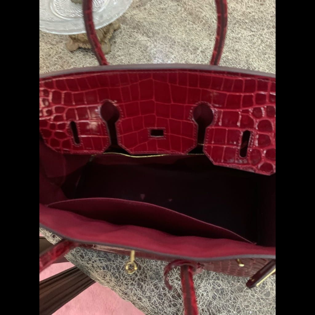 Hermes Birkin 35 crocodile leather